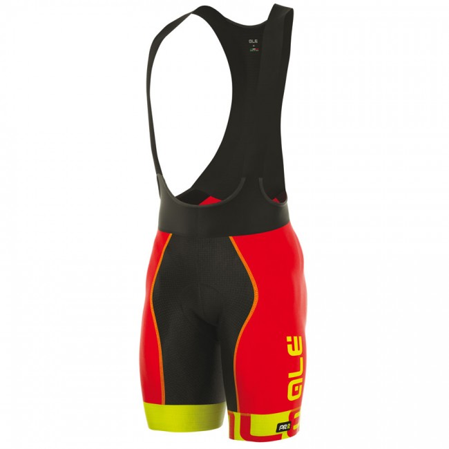 2017 Ale Graphics PRR Arcobaleno Kurz Trägerhose Rot Gelb Fluo 373CPUE 2017 Ale Graphics PRR Arcobaleno Kurz Trägerhose Rot Gelb Fluo 373CPUE