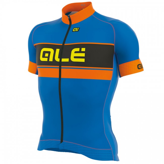 2017 Ale Graphics PRR Bermuda Radtrikot Kurzarm Blau Orange Fluo 600GBVF 2017 Ale Graphics PRR Bermuda Radtrikot Kurzarm Blau Orange Fluo 600GBVF