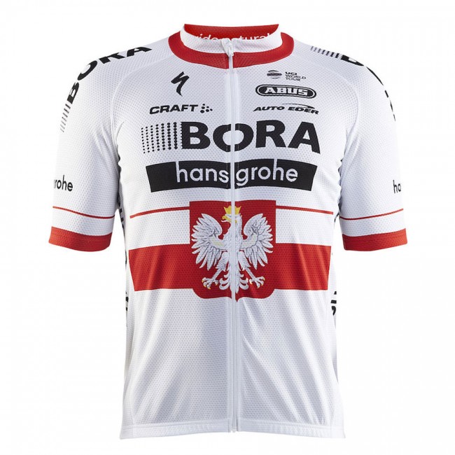 BORA Hansgrohe Pro Team 2017 Championnat Polonais Radtrikot Kurzarm 187AZGI BORA Hansgrohe Pro Team 2017 Championnat Polonais Radtrikot Kurzarm 187AZGI
