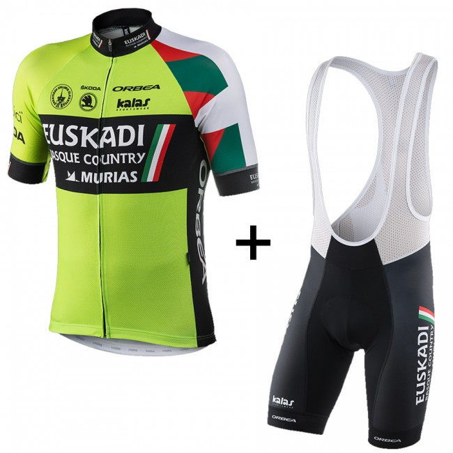 2017 Euskadi Fahrradbekleidung Satz Radtrikot Kurzarm+Kurz Trägerhose 541SVKH 2017 Euskadi Fahrradbekleidung Satz Radtrikot Kurzarm+Kurz Trägerhose 541SVKH