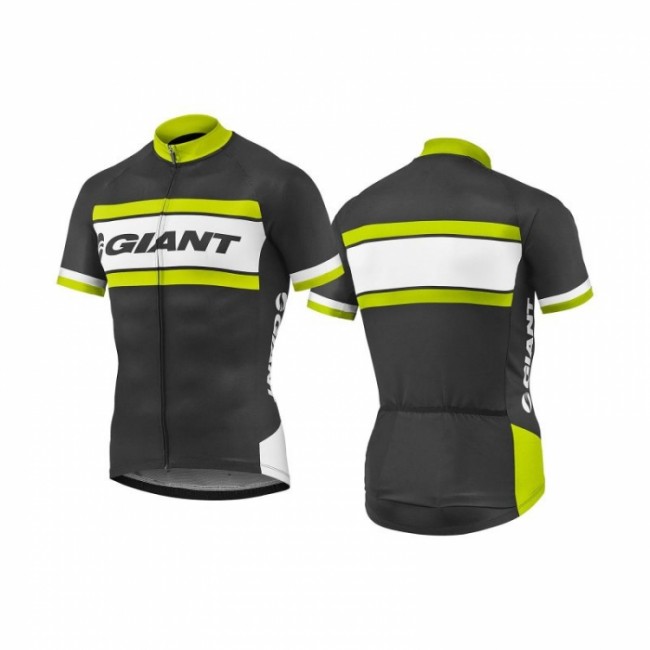 2017 Giant Gelb Schwarz Radtrikot Kurzarm 786QPWZ 2017 Giant Gelb Schwarz Radtrikot Kurzarm 786QPWZ