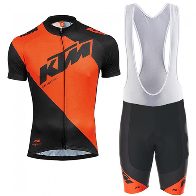 2017 KTM Fahrradbekleidung Satz Radtrikot Kurzarm+Kurz Trägerhose orange Schwarz 290VUET 2017 KTM Fahrradbekleidung Satz Radtrikot Kurzarm+Kurz Trägerhose orange Schwarz 290VUET