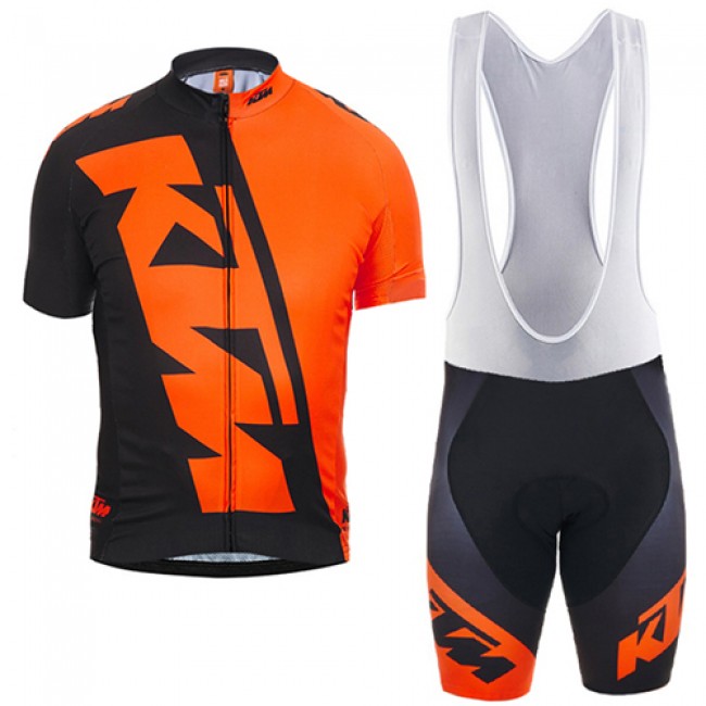 KTM 2017 Fahrradbekleidung Satz Radtrikot Kurzarm+Kurz Trägerhose orange Schwarz 339POEI KTM 2017 Fahrradbekleidung Satz Radtrikot Kurzarm+Kurz Trägerhose orange Schwarz 339POEI