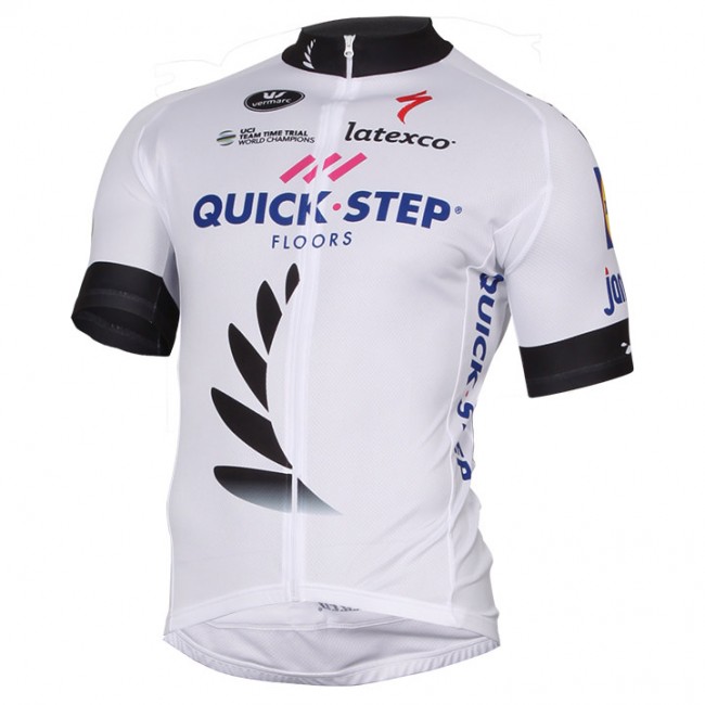 Quick Step Floors 2017 Weiß Radtrikot Kurzarm 805JYBW Quick Step Floors 2017 Weiß Radtrikot Kurzarm 805JYBW