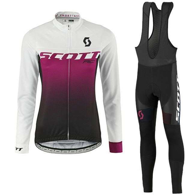 2017 Scott Rc Damen Weiß lila Fahrradbekleidung Satz Radtrikot Langarm+Lang Trägerhose 741LLLC 2017 Scott Rc Damen Weiß lila Fahrradbekleidung Satz Radtrikot Langarm+Lang Trägerhose 741LLLC