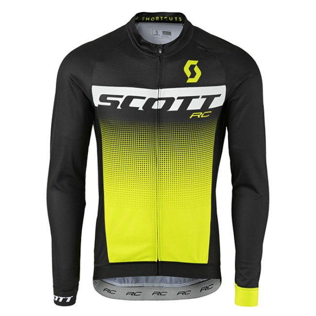 2017 Scott Rc Schwarz Weiß Gelb Radtrikot Langarm 885NOHA 2017 Scott Rc Schwarz Weiß Gelb Radtrikot Langarm 885NOHA