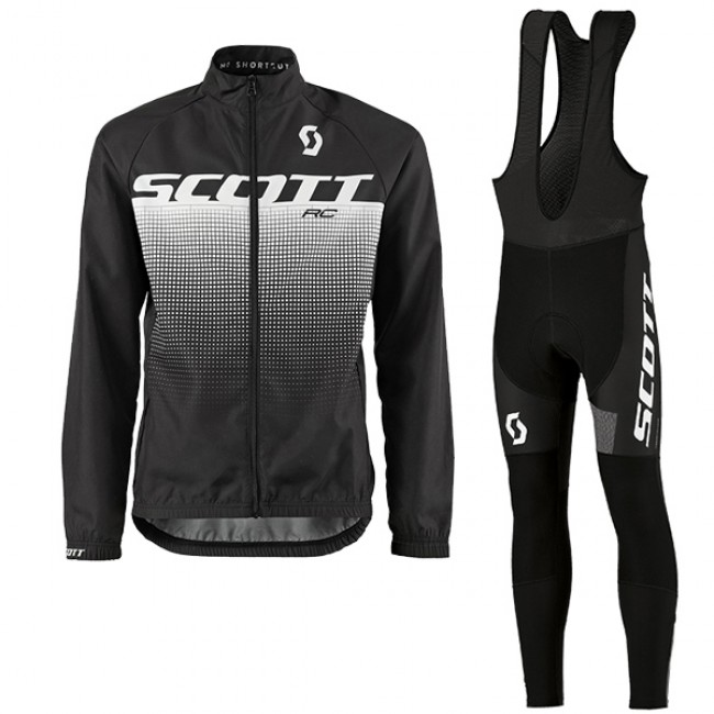 2017 Scott Rc Weiß-noir Fahrradbekleidung Satz Radtrikot Langarm+Lang Trägerhose 979CECI 2017 Scott Rc Weiß-noir Fahrradbekleidung Satz Radtrikot Langarm+Lang Trägerhose 979CECI